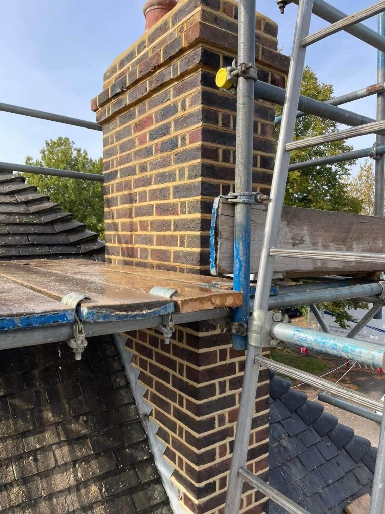 chimney repairing stack