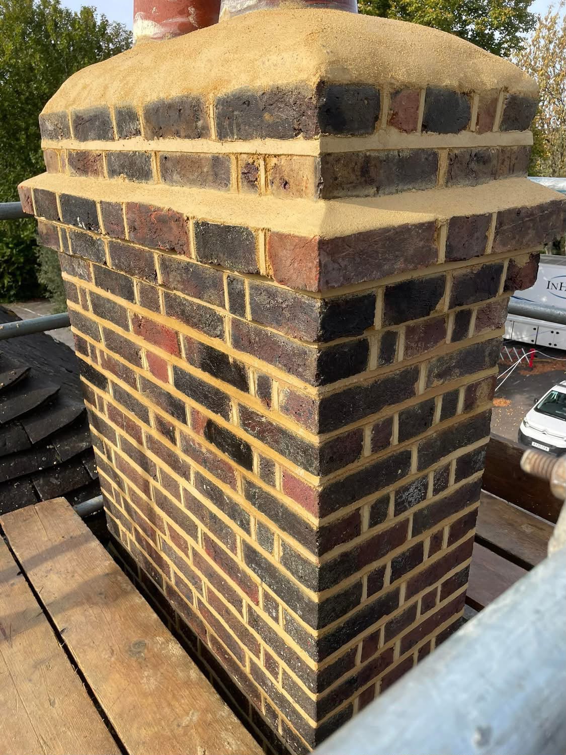 repairing a chimney stack