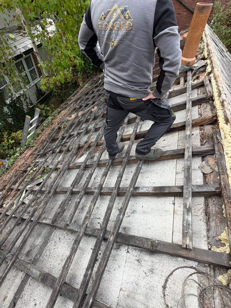repairing an old roof